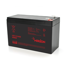 Акумуляторна батарея MERLION HR1234W, 12V 9,5Ah ( 151 х 65 х 94 (100) ) Black Q10/420 Зображення