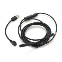 2 в 1 MicroUSB/PC HD ендоскоп, міні камера 7.0 мм, м'який провод, 2м Изображение