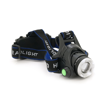 Налобний Ліхтарик Bailong BL-6699 Т6, Q5 Cree, 3 реж., Zoom, корпус-пластик, водостійкий, ударостійкий, 18650 акумулятор СЗУ+ АЗУ, 80*45mm, BOX Изображение