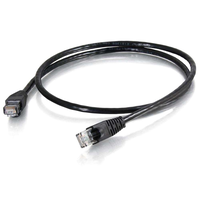 Патч-корд литий RITAR, UTP, RJ45, Cat.6, 3m, чорний, Cu (мідь) Q150 Зображення