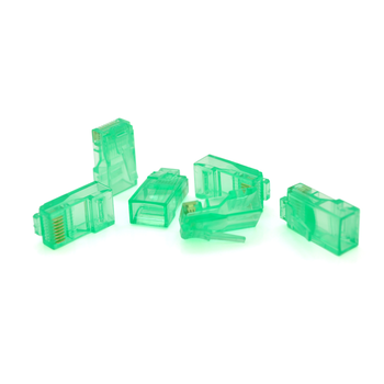 Конектор Ritar RJ-45 8P8C UTP Cat-5 (100 шт / уп.) Q100 Green Зображення