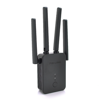 Підсилювач WiFi сигналу з 4-ма вбудованими антенами LV-WR42Q, живлення 220V, 300Mbps, IEEE 802.11b/g/n, 2.4-2.4835GHz, BOX Зображення