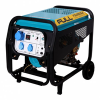 Генератор дизельний FULL FDL6500LE, 1-фазний 230V, 50Hz, 6.2kVA/5kW, бак 12,5 л, витрата 1,6 л/год, пуск: ручний/стартер, 825х650х545 мм, 113 кг Зображення