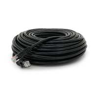 Патч-корд литий RITAR, UTP, RJ45, Cat.6, 25m, чорний, Cu (мідь) Зображення