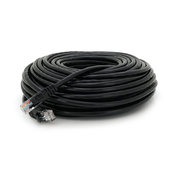 Патч-корд литий RITAR, UTP, RJ45, Cat.6, 25m, чорний, Cu (мідь) Зображення
