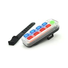 Задній стоп для велосипеда QX-W08B, 5 режимів, акумулятор, кабель USB, Red/Blue, Box Изображение