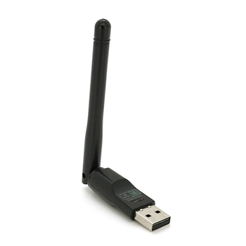 Бездротовий мережевий адаптер з антеною 10см Wi-Fi-USB LV / CL-UW07BT - 8723DU, 802.11bgn, 150MB, 2.4 GHz, WIN7 / XP / Vista / 2K / MAC / LINUX, Blister Q Зображення