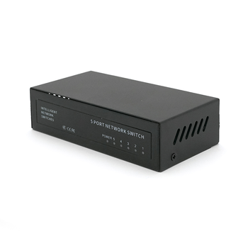 POE комутатор Merlion 4 POE 10/100+1 RJ45 10/100 зовнішній блок живлення 52V 0,92A Зображення