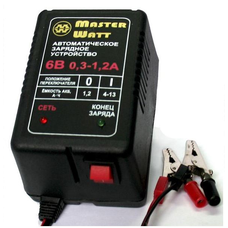 Автоматичне ЗУ для акумулятора 6V (1,3-13Ah) (MF,WET,AGM,GEL,NICD,NIMH), 180-240V, Ток заряду 0.3-1.2A, крокодили в комплекті Изображение