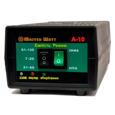 Автоматичне ЗУ для акумулятора MW-AZU12-10A 12V (7-130Ah) (MF,WET,AGM,CA/CA), 160-245V, Мах струм заряду 10А, напруга заряду 14,7;15,4V Изображение
