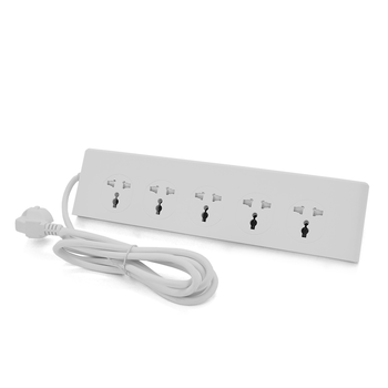 Мережевий фільтр LDNIO SC10610, 10 Розеток + 5 USB+Type-C, 2 м, перетин 3х0, 75мм, White, Box Изображение