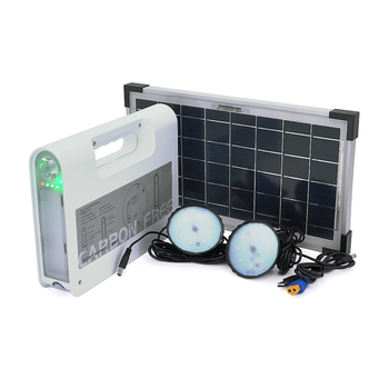 Портативний ліхтар BRAZZERS BRPF-CF80/18, Solar panel 18W, LiFePO4 - 80Wh, DC: 2x3.2V, USB:: 1x5V/2A, 2x6W Led лампи 1м, 9W вбудований ліхтар, BOX, Q6 Зображення