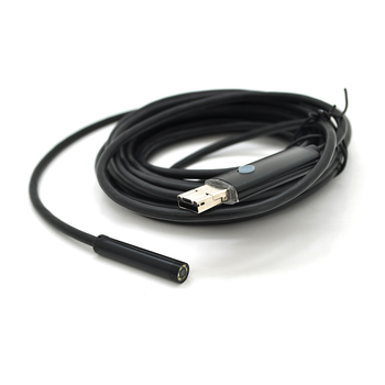Універсальний ендоскоп 3в1 (USB+MicroUSB/Type-C) для смартфона/ПК, камера 5.5мм, м'який кабель 5м, з LED-підсвічуванням, IP67 Зображення