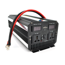 Інвертор напруги Voltronic Wm-9000 (5400Вт), 12/220 з апроксимованою синусоїдою, 2 універсальні розетки + USB, клем Зображення