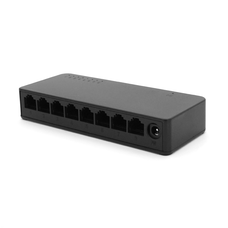 Комутатор Merlion MG1008 8 портів Ethernet 10/100/1000 Мбіт/сек. пластик DC 5V. Блок живлення у комплекті Изображение