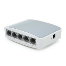 Комутатор Ethernet ONV-H1005S в пластиковому корпусі, 5*100Мб портів, 5В 1Ач, 100х70х28 Изображение