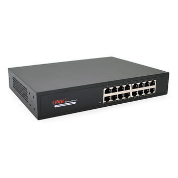 Комутатор Ethernet ONV-H1016 у металевому корпусі, 16*100Мб портів, 270х181х44 мм Изображение