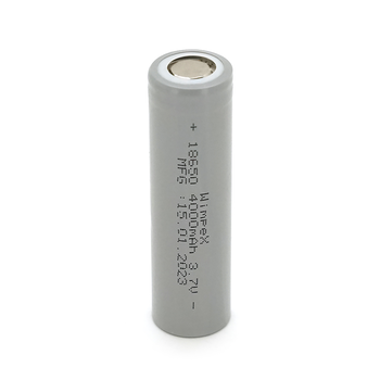 Акумулятор WMP-4000 18650 Li-Ion Flat Top, 2400mAh, 3.7V, Gray Зображення