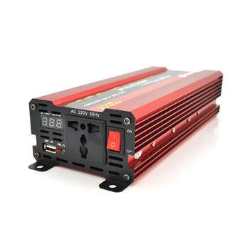 Інвертор напруги NV-2000(1200Вт)+LCD, 12/220V, approximated, 1 універсальна розетка, клем, Box Зображення