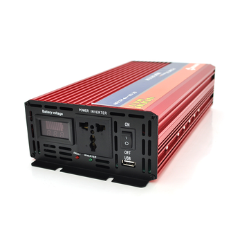 Інвертор напруги NV-4000(2000Вт)+LCD, 12/220V, approximated, 1 універсальна розетка, клем, Box Зображення