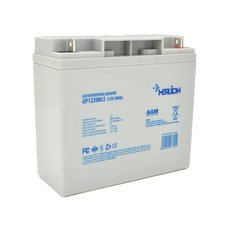 Акумуляторна батарея MERLION AGM GP12200L5 12 V 20 Ah ( 181 x 76 x 166 (168) ), 5,4 kg, Grey, Q4/192 Зображення