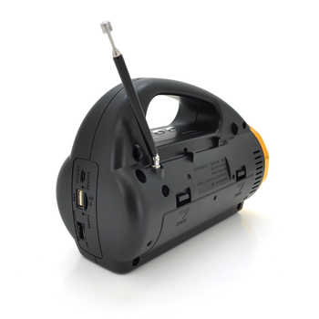 Радіоприймач GOLON RX-711BT, FM радіо, Вхід microSD, USB, AUX, корпус пластмас, Black, BOX Зображення