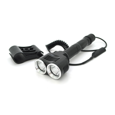 Ліхтар підствольний Bailong BL-Q2822, 2LED Cree XML-T6, 6W, кабель з кнопкою, 2х18650/8800mah, Black, IP56, СЗУ+АЗУ, 206х65х32х26мм, BOX Изображение