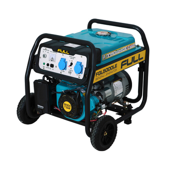 Генератор бензиновий FGL 5000LE, 1-фазний 230V, 50Hz, 4.75kVA/3.8kW, бак 28л, витрата 1.3л/год, пуск: руч./стартер, охл.: повітряне, 620х470х530мм, 54 Зображення