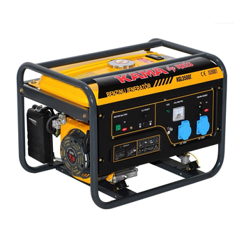 Генератор бензиновий KGL3500C, 1-фазний 230V, 50Hz, 3.5kVA/2.8kW, бак 15 л, витрата 1.3 л/год, пуск: ручний, 590х433х430 мм, 39 кг Изображение