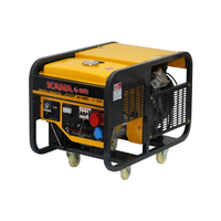 Генератор бензиновий KGL12000FE3, 3-фазний 220/400V, 50Hz, 11.9kVA/9.5kW, бак 25 л, витрата 3.75 л/год, пуск: стартер, 930х555х580 мм, 145 кг Изображение