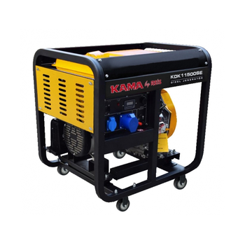 Генератор дизельний KDK11500SE, 1-фазний 230V, 50Hz, 11kVA/8.8kW, бак 12,5 л, витрата 2,4 л/год, пуск: стартер, 770x575x685 мм, 158 кг Зображення