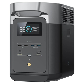 Портативна зарядна станція EcoFlow DELTA 2 (ємність 1024 Вт·ч), 3000 циклів, потужність 1800 Вт (пікова 2700 Вт), 400*211*281 мм, вага 12кг Изображение