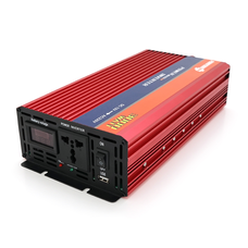 Інвертор напруги NV-3000(1600Вт)+LCD, 12/220V, approximated, 1 універсальна розетка, клеми, Box Зображення