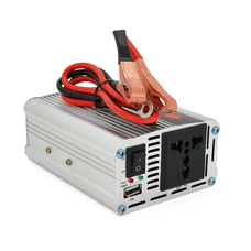 Інвертор напруги Himastar500W (DC:250W), 12/220V з апроксимованою синусоїдою, 1 універсальна розетка, 1*USB (DC:5V/2.4A), клеми+затискачі, Q40 Зображення