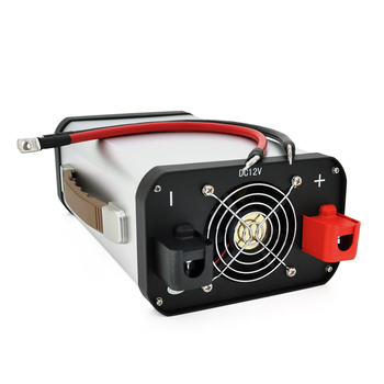 Інвертор напруги AEV6500W, 3000W, 12/220V з апроксимованою синусоїдою, 2 універсальні розетки, 2*USB (DC:5V/2.4A), клемні дроти, BOX Изображение