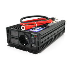 Інвертор напруги DA-3000Q (DC:1500W), 12/220V з апроксимованою синусоїдою, 1Shuko, клемні дроти, Q6 Зображення