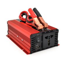 Інвертор напруги Voltronic, 1200W(600W), 12/220V, з апроксимованою синусоїдою, 1 універсальна розетка, 1 USB, крокодили, BOX Зображення