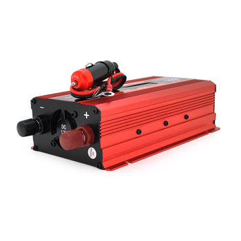 Інвертор напруги KME1200W (DC:600W), 12/220V з апроксимованою синусоїдою, 2 універсальні розетки, 1*USB (DC:5V/2A), крокодили+дроти, Q20 Зображення