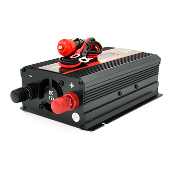 Інвертор напруги CARMAER1500W (300 Вт), 12/220V з апроксимованою синусоїдою, 1Shuko, 2*USB (DC:5V/2A), крокодили+ прикурювач, Q20 Зображення
