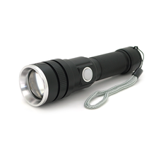 Ліхтар ручний BAILONG BL-611-P50, 1LED P50, 10W, 2 режими, ZOOM, 18650/2800mAh, Black, IP44, USB-microUSB, 142х36х28мм, BOX Изображение