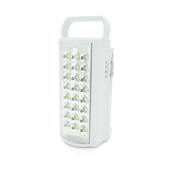 Ліхтар переносний ALMINA MX-2606L, 2 режими (16+8Led), вбудований аккум, корпус пластмас, кабель 220В, Mix color, Box Зображення