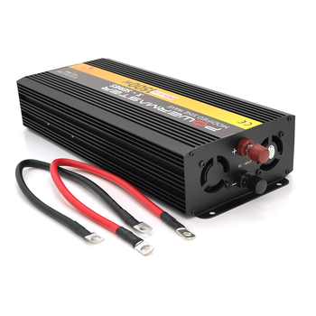 Інвертор напруги POWERMASTER-1500 (900Вт), 12/220V, approximated, 1 універсальна розетка, клем + крокодили, Box Зображення