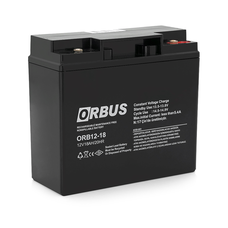 Акумуляторна батарея ORBUS  ORB1218 AGM 12V 18 Ah  (180 x76x167) 5 kg Q4/192 Зображення