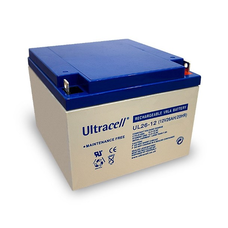 Акумуляторна батарея Ultracell UL26-12 AGM 12V 26 Ah  (167x 175 x 125) White Q1/180 Зображення