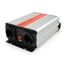 Інвертор напруги RITAR RSX-1000, 12V/220V, 1000W з апроксимувати синусоїдою, 2xShuko, 1xUSB, клемні дроти, BOX, Q8 Зображення