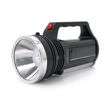 Ліхтар пошуковий ForLife FL-3276, 1LED+COB T6, 10W, 1+1 режим, 750mah, Black, IP40, кабель 220В+Solar, 170х80х100мм, BOX Изображение