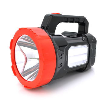 Ліхтар пошуковий Silver Toss ST-6678, 1LED+14SMD T6, 10W, 1+1 режим, 6000mah, Black/Red, IP40, кабель 220В, 220х140х170мм, BOX Зображення