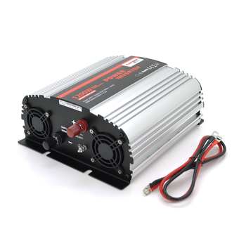 Інвертор напруги Carspa-1200-242 (1200Вт), 12/220V, approximated,  2Shuko, USB, клеми, Box Q4 Зображення