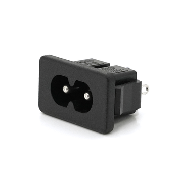 Роз'єм живлення 220v AC - C8 -Inlet series L-KLS1-AS-222-5S під пайку Q2400 Изображение