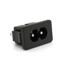 Роз'єм живлення 220v AC - C8 -Inlet series L-KLS1-AS-222-5S під пайку Q2400 Зображення